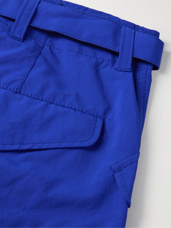 Straight-Leg Belted Shell Cargo Trousers - CU Straight-Leg Belted Shell Cargo Trousers - CU