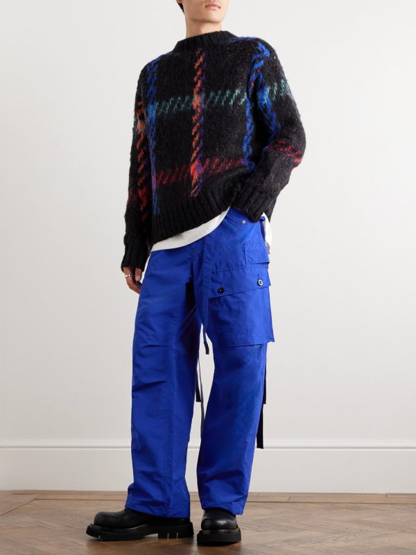 Straight-Leg Belted Shell Cargo Trousers - OU Straight-Leg Belted Shell Cargo Trousers - OU