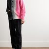Tie-Dyed Wool-Blend Cardigan - OU Tie-Dyed Wool-Blend Cardigan - OU