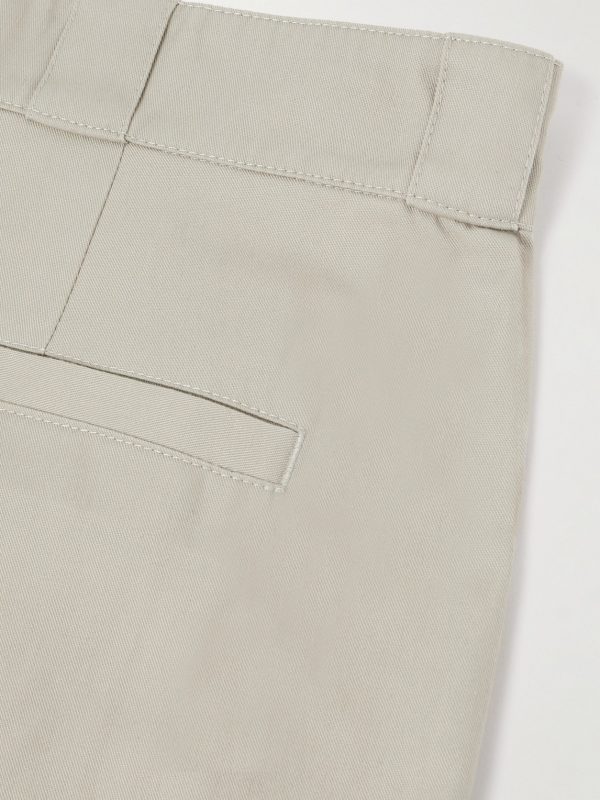 Straight-Leg Logo-Appliquéd Twill Trousers - CU Straight-Leg Logo-Appliquéd Twill Trousers - CU