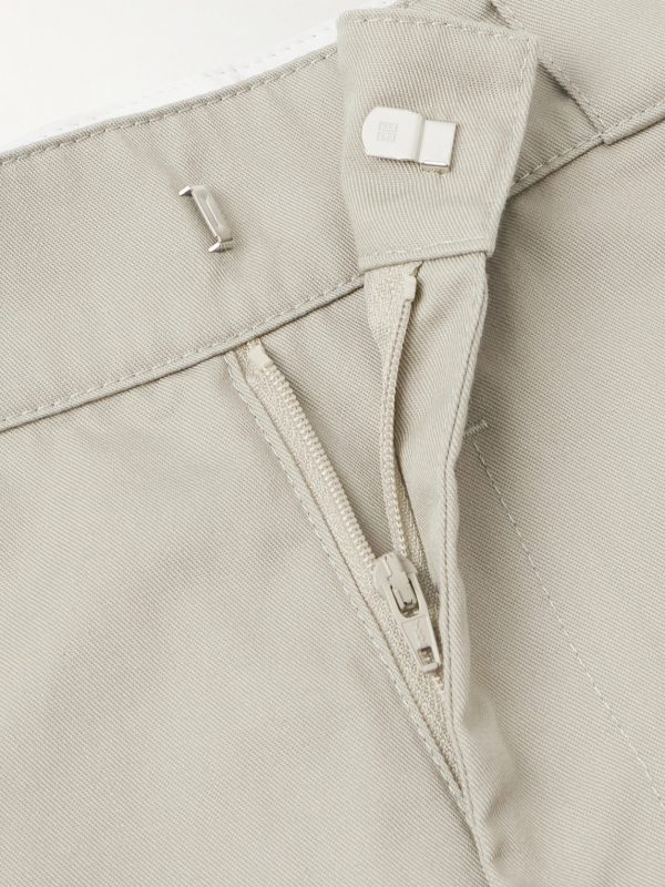 Straight-Leg Logo-Appliquéd Twill Trousers - E1 Straight-Leg Logo-Appliquéd Twill Trousers - E1