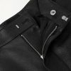 Straight-Leg Full-Grain Leather Trousers - E1 Straight-Leg Full-Grain Leather Trousers - E1