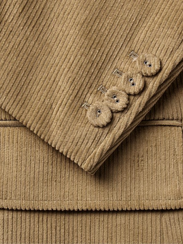 Unstructured Wool-Trimmed Cotton-Corduroy Blazer - CU Unstructured Wool-Trimmed Cotton-Corduroy Blazer - CU