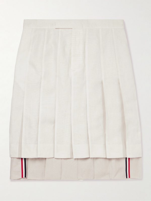 Pleated Linen Skirt Pleated Linen Skirt