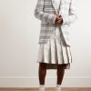 Pleated Linen Skirt - OU Pleated Linen Skirt - OU