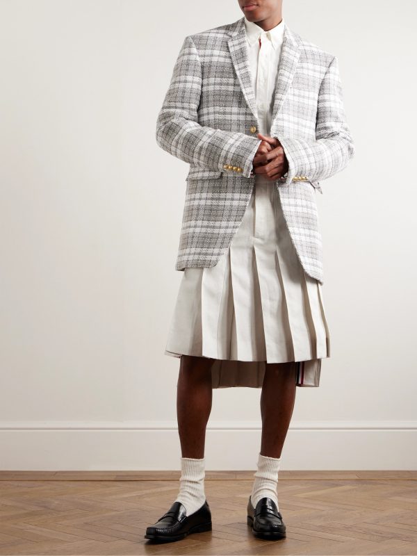 Pleated Linen Skirt - OU Pleated Linen Skirt - OU