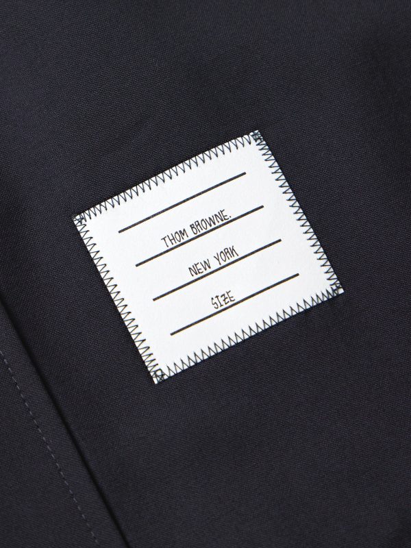 Logo-Appliquéd Striped Wool Overshirt - CU Logo-Appliquéd Striped Wool Overshirt - CU