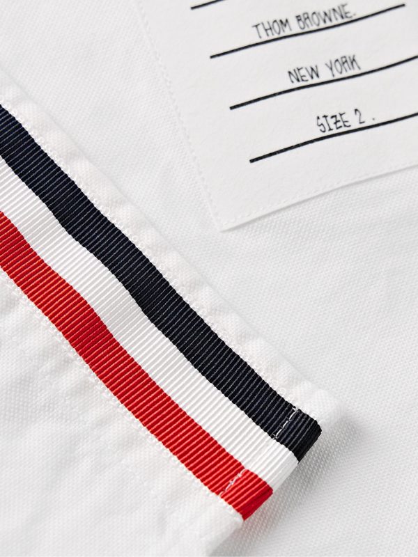 Slim-Fit Button-Down Collar Logo-Appliquéd Cotton Oxford Shirt - CU Slim-Fit Button-Down Collar Logo-Appliquéd Cotton Oxford Shirt - CU