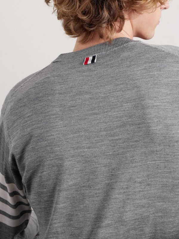 Slim-Fit Striped Merino Wool Sweater - CU Slim-Fit Striped Merino Wool Sweater - CU