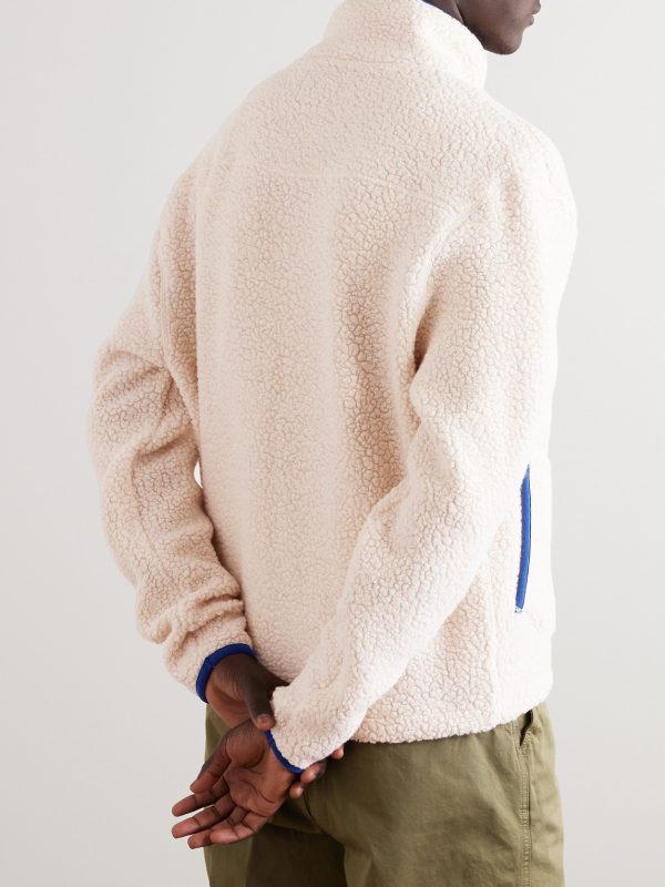 Logo-Embroidered Wool-Blend Fleece Jacket - BK Logo-Embroidered Wool-Blend Fleece Jacket - BK