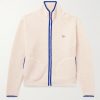 Logo-Embroidered Wool-Blend Fleece Jacket Logo-Embroidered Wool-Blend Fleece Jacket