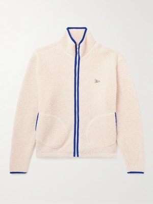 Logo-Embroidered Wool-Blend Fleece Jacket Logo-Embroidered Wool-Blend Fleece Jacket