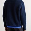 Logo-Embroidered Wool-Blend Fleece Jacket - BK Logo-Embroidered Wool-Blend Fleece Jacket - BK