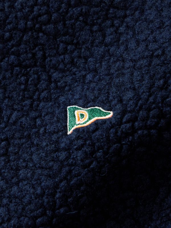 Logo-Embroidered Wool-Blend Fleece Jacket - E1 Logo-Embroidered Wool-Blend Fleece Jacket - E1