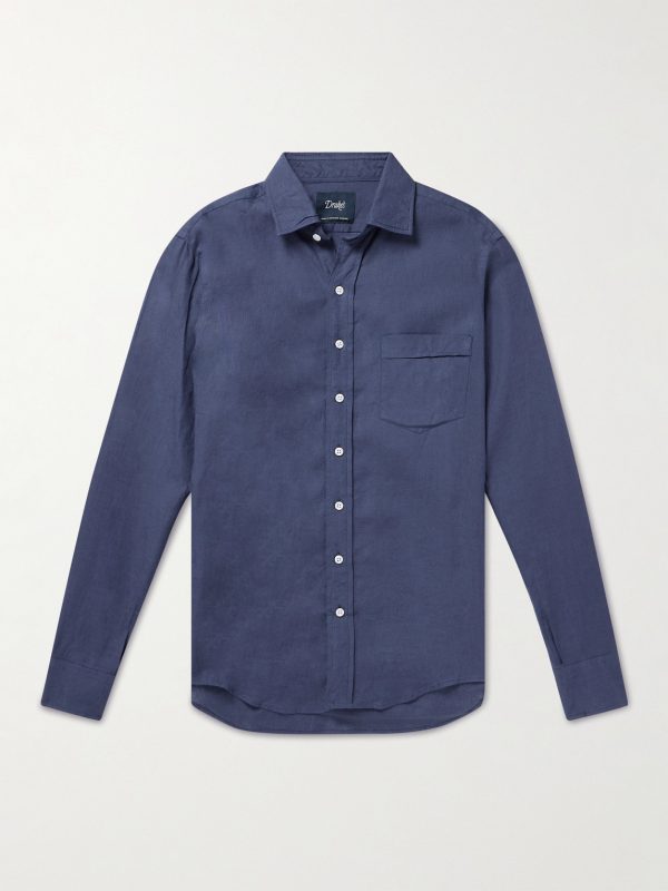 Crinkled Linen-Gauze Shirt Crinkled Linen-Gauze Shirt