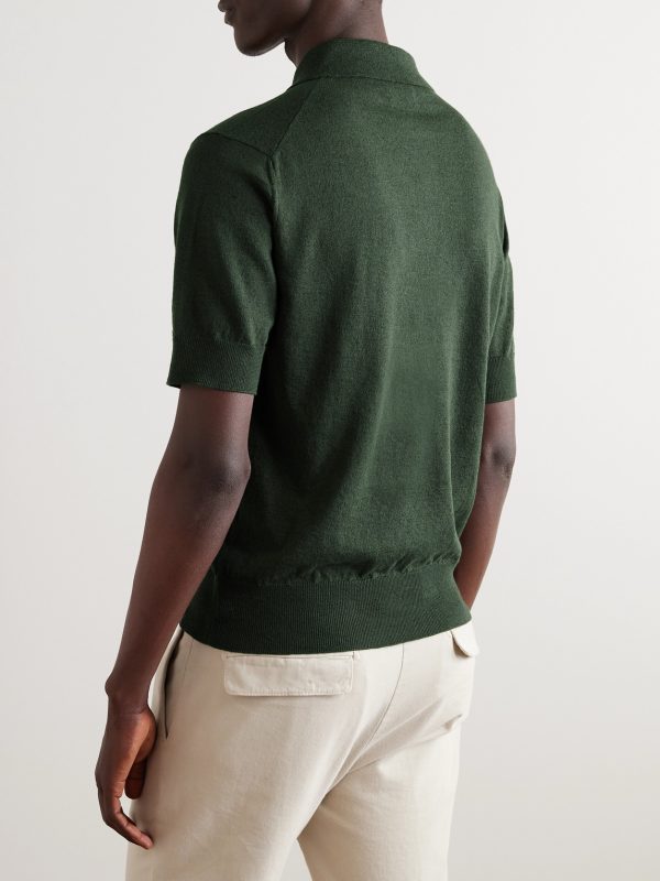 Linen and Cotton-Blend Polo Shirt - BK Linen and Cotton-Blend Polo Shirt - BK