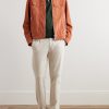 Linen and Cotton-Blend Polo Shirt - OU Linen and Cotton-Blend Polo Shirt - OU