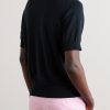 Linen and Cotton-Blend Polo Shirt - BK Linen and Cotton-Blend Polo Shirt - BK