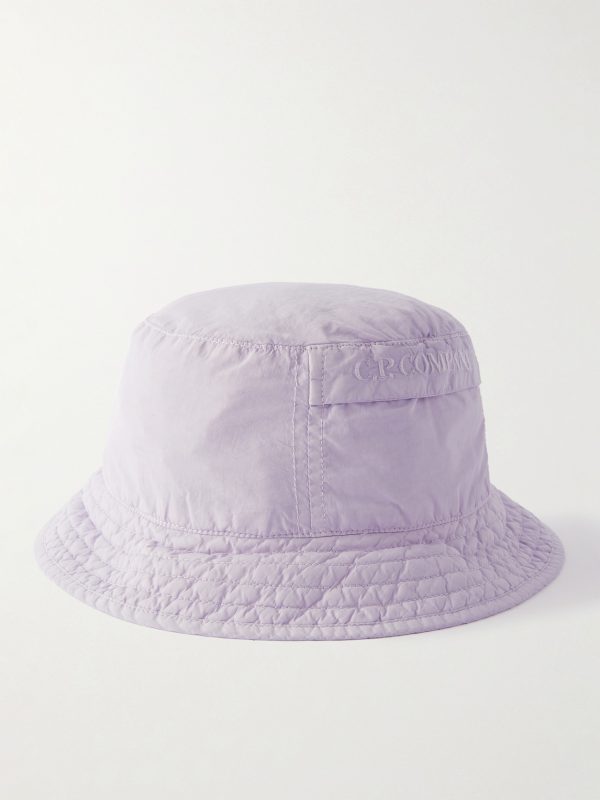 Logo-Embroidered Garment-Dyed Chrome-R Bucket Hat - BK Logo-Embroidered Garment-Dyed Chrome-R Bucket Hat - BK
