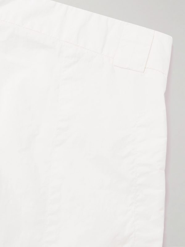Straight-Leg Logo-Appliquéd Shell Cargo Shorts - CU