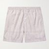 Straight-Leg Mid-Length Bandana-Print Swim Shorts
