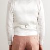 Sidmouth Slim-Fit Shawl-Collar Double-Breasted Linen Waistcoat - BK