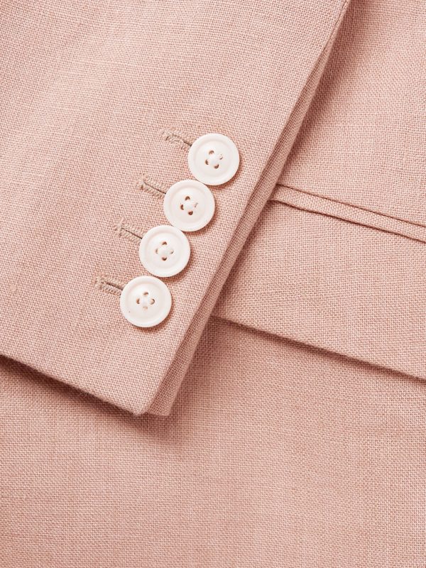 Sidmouth Ebury Slim-Fit Herringbone Linen Suit Jacket - CU