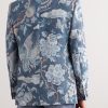 Chifu Newport Printed Linen Blazer - BK