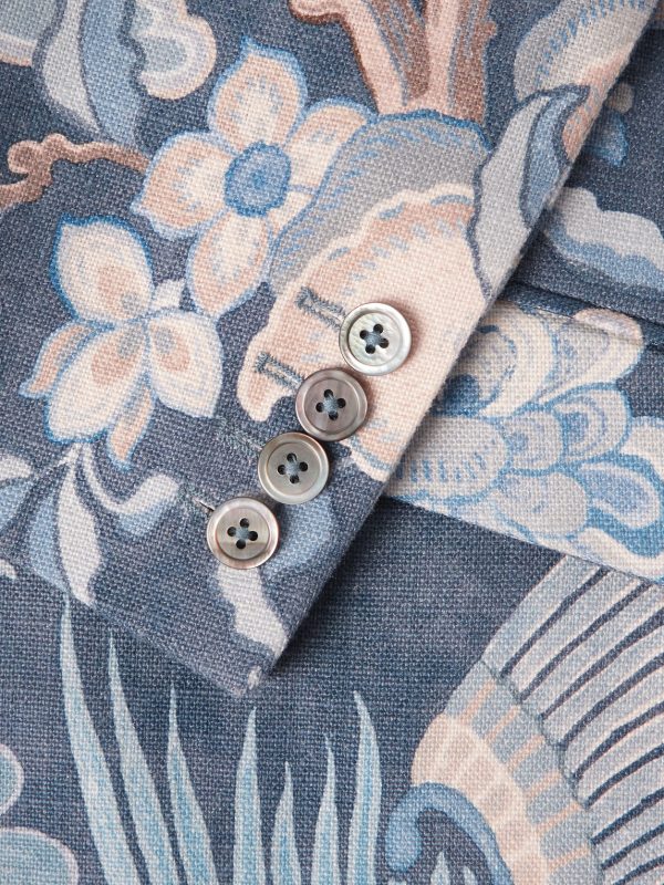 Chifu Newport Printed Linen Blazer - CU
