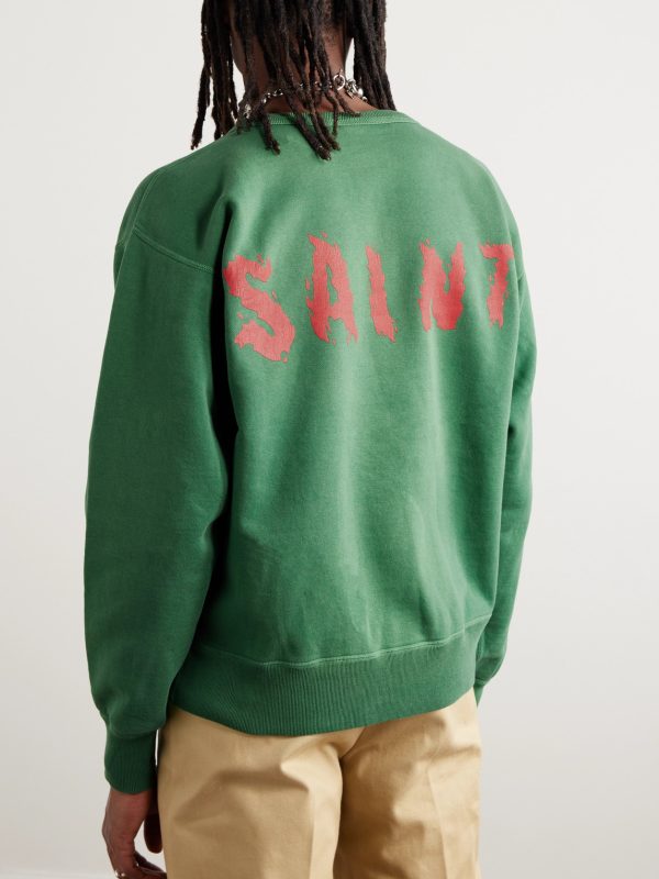 Printed Cotton-Jersey Sweatshirt - BK Printed Cotton-Jersey Sweatshirt - BK