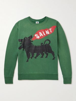 Printed Cotton-Jersey Sweatshirt