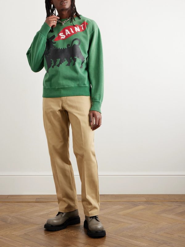 Printed Cotton-Jersey Sweatshirt - OU Printed Cotton-Jersey Sweatshirt - OU