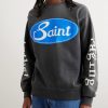 Logo-Print Distressed Cotton-Jersey Sweatshirt - FR Logo-Print Distressed Cotton-Jersey Sweatshirt - FR