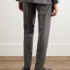 Slim-Fit Straight-Leg Houndstooth Wool and Cashmere-Blend Suit Trousers - BK