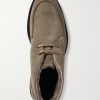 Andrew Split-Toe Shearling-Lined Waxed-Suede Chukka Boots - E2 Andrew Split-Toe Shearling-Lined Waxed-Suede Chukka Boots - E2