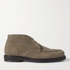 Andrew Split-Toe Shearling-Lined Waxed-Suede Chukka Boots Andrew Split-Toe Shearling-Lined Waxed-Suede Chukka Boots