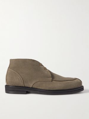 Andrew Split-Toe Shearling-Lined Waxed-Suede Chukka Boots Andrew Split-Toe Shearling-Lined Waxed-Suede Chukka Boots