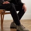 Andrew Split-Toe Shearling-Lined Waxed-Suede Chukka Boots - OU Andrew Split-Toe Shearling-Lined Waxed-Suede Chukka Boots - OU