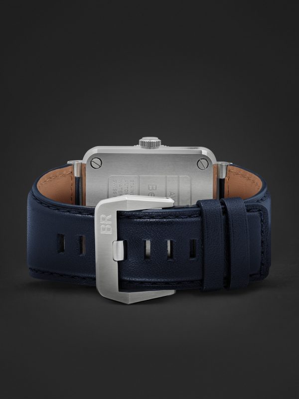 BR 03-93 GMT BLUE Automatic 42mm Stainless Steel and Leather Watch, Ref. No. BR0393-BLU-ST/SCA - E2 BR 03-93 GMT BLUE Automatic 42mm Stainless Steel and Leather Watch, Ref. No. BR0393-BLU-ST/SCA - E2
