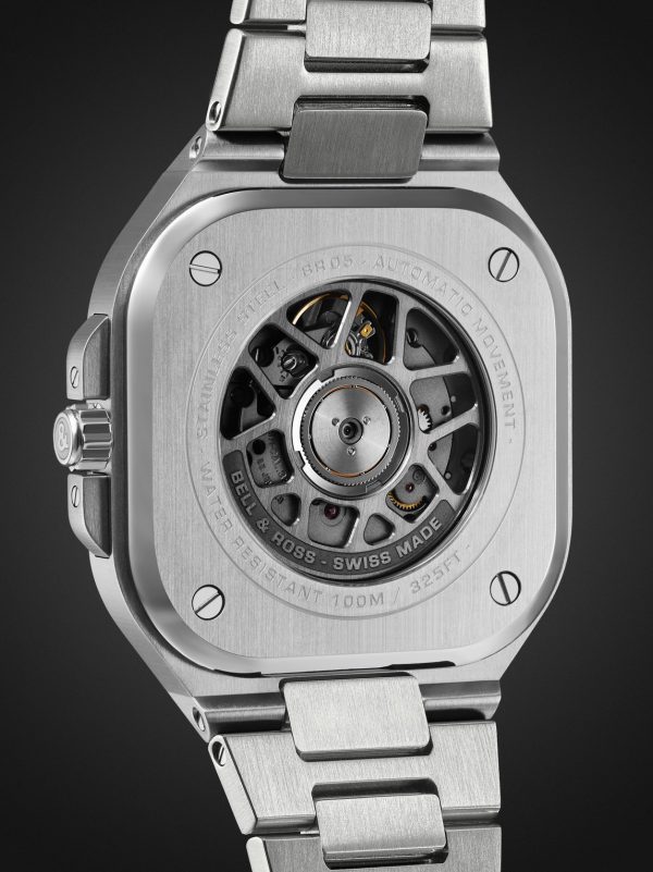 BR 05 Automatic 41mm Stainless Steel Watch, Ref. No. BR05G-PB-ST/SST - BK