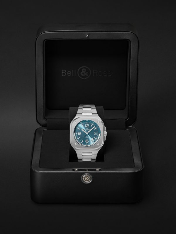 BR 05 Automatic 41mm Stainless Steel Watch, Ref. No. BR05G-PB-ST/SST - E3