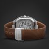 BR 05 Skeleton Gold Automatic 40mm Stainless Steel and Rubber Watch, Ref. No. BR05A-CH-SKST/SRB - E2