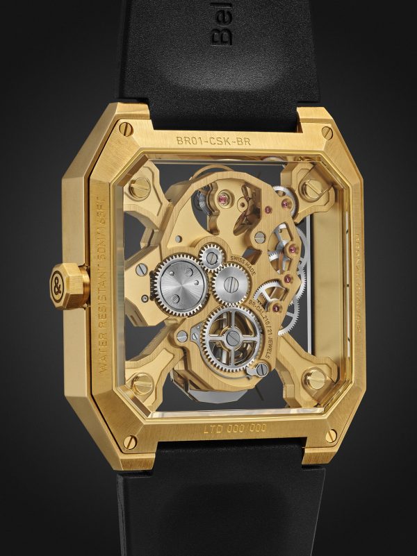 BR 01 Cyber Skull Limited Edition Hand-Wound 45mm Bronze and Rubber Watch, Ref. No. BR01-CSK-BR - BK BR 01 Cyber Skull Limited Edition Hand-Wound 45mm Bronze and Rubber Watch, Ref. No. BR01-CSK-BR - BK