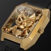 BR 01 Cyber Skull Limited Edition Hand-Wound 45mm Bronze and Rubber Watch, Ref. No. BR01-CSK-BR - FR BR 01 Cyber Skull Limited Edition Hand-Wound 45mm Bronze and Rubber Watch, Ref. No. BR01-CSK-BR - FR