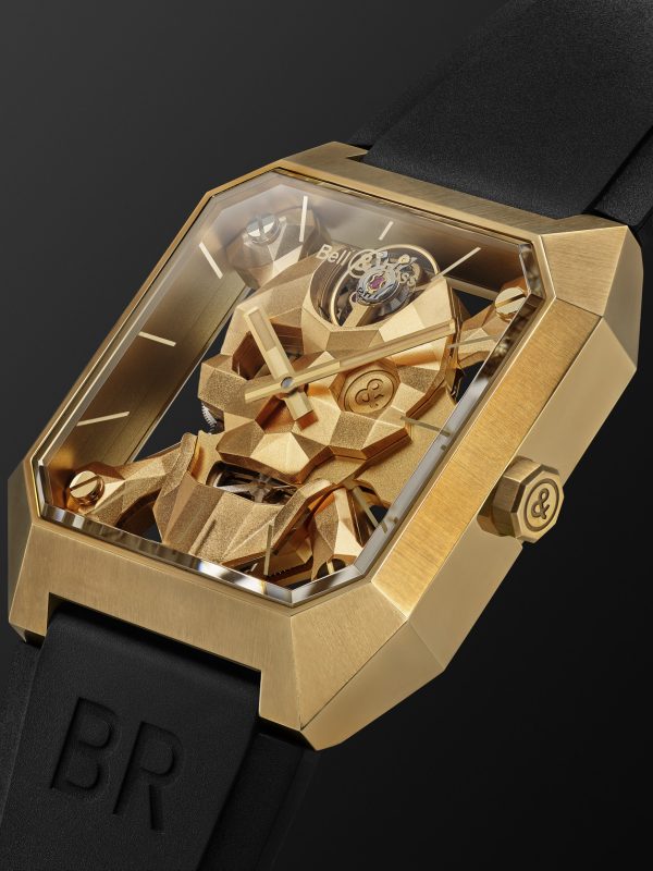 BR 01 Cyber Skull Limited Edition Hand-Wound 45mm Bronze and Rubber Watch, Ref. No. BR01-CSK-BR - FR BR 01 Cyber Skull Limited Edition Hand-Wound 45mm Bronze and Rubber Watch, Ref. No. BR01-CSK-BR - FR