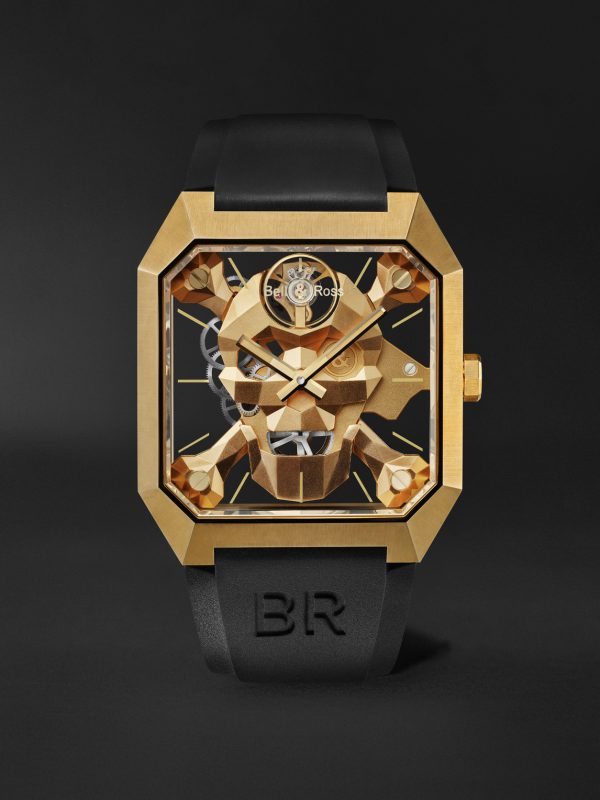 BR 01 Cyber Skull Limited Edition Hand-Wound 45mm Bronze and Rubber Watch, Ref. No. BR01-CSK-BR BR 01 Cyber Skull Limited Edition Hand-Wound 45mm Bronze and Rubber Watch, Ref. No. BR01-CSK-BR