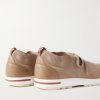 360 Flexy Leather-Trimmed Knitted Wish® Wool Sneakers - BK