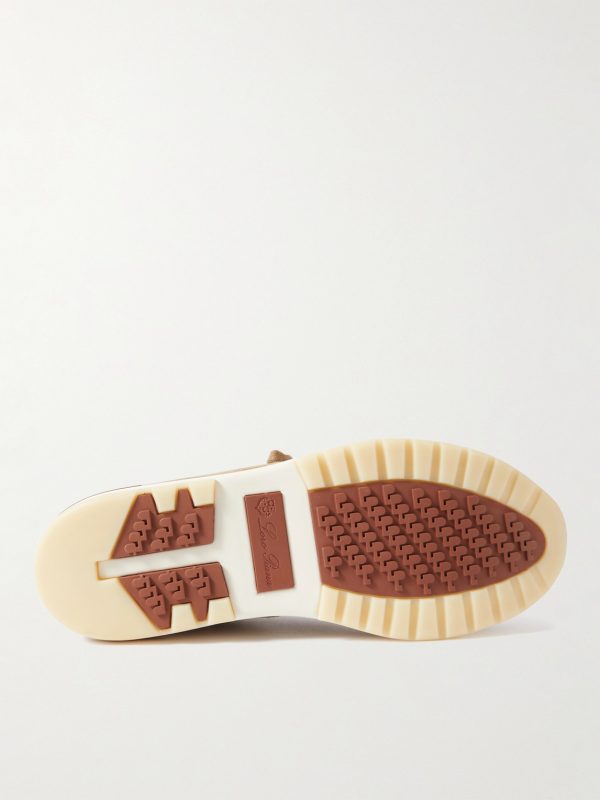 360 Flexy Leather-Trimmed Knitted Wish® Wool Sneakers - E1