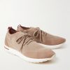 360 Flexy Leather-Trimmed Knitted Wish® Wool Sneakers - FR