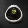 Solitaire Sterling Silver, 18-Karat Gold and Tourmaline Ring - BK Solitaire Sterling Silver, 18-Karat Gold and Tourmaline Ring - BK